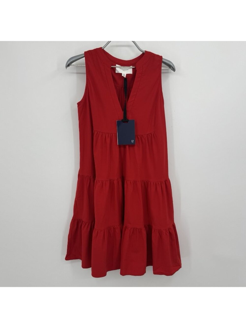 Pomander Place by Tuckernuck Red Sleeveless Crepe Kenzo Mini Dress size XS NWT